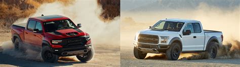 2021 RAM Rebel TRX vs 2020 Ford Raptor specs and price