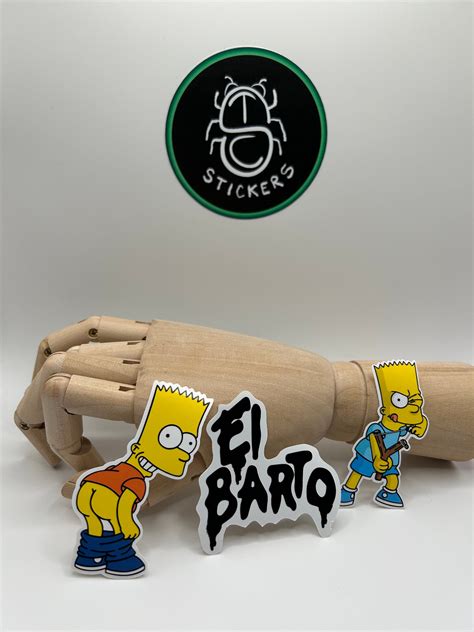 Bart Simpson Sticker Pack 3 Stickers - Etsy