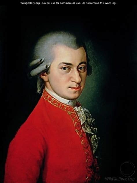 Portrait of Wolfgang Amadeus Mozart 1756-91 Austrian composer - Barbara Krafft - WikiGallery.org ...