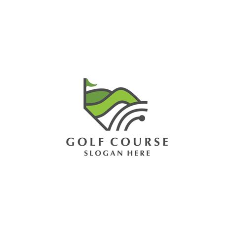 Golf course logo vector icon design template 19011849 Vector Art at ...