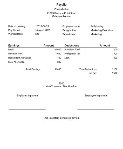 Payslip Sample Template Paysliper - Fillable Form 2024