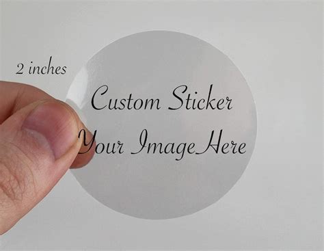 Clear Custom Stickers 2 Inches 12 Pieces Clear 2 Inches Stickers Custom ...