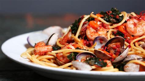 Emeril's Shrimp, Clams, Kale and Pasta | Emerils.com