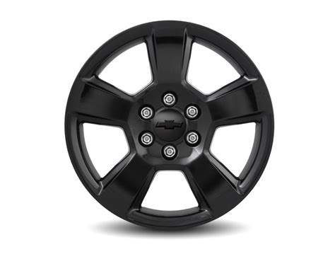 Chevrolet Silverado 1500 20x9-Inch Aluminum 5-Spoke Wheel in Black ...