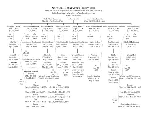Napoleon Bonaparte's Family Tree