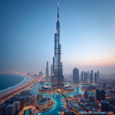 Burj Khalifa in Dubai | Stable Diffusion Online