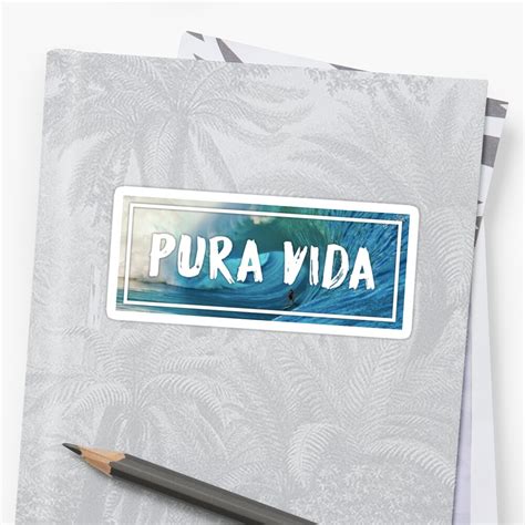 "Pura Vida" Sticker by hilary4 | Redbubble