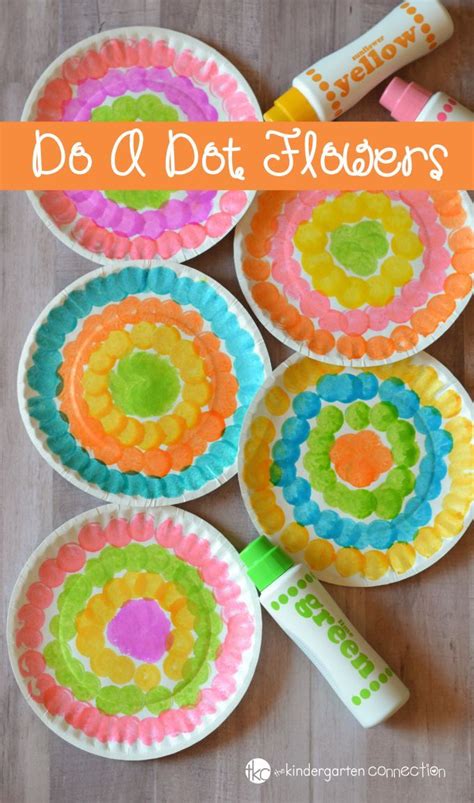 Do-a-Dot Flower Craft for Kids: Preschool Spring Craft Activity | Flower crafts, Motor skills ...