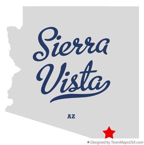 Map of Sierra Vista, AZ, Arizona