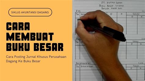 Cara Membuat Buku Besar Perusahaan Dagang Lebih Mudah - YouTube