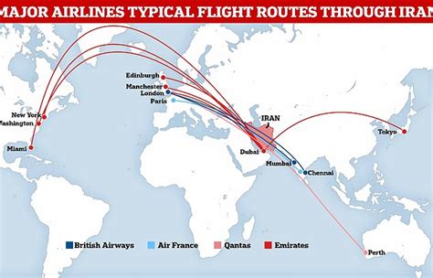 Emirates Airlines Flight Route Map