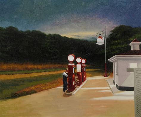 Gas, 1940 - Edward Hopper - Oil Painting Reproductions in 2020 | Edward hopper, Painting, Oil ...