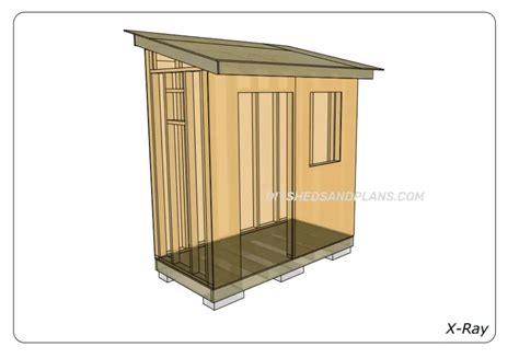 4x8 Lean To Shed Plans Free | Materials List | DIY