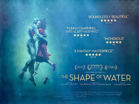 The Shape of Water Movie Poster - Guillermo Del Toro - Sci Fi - Romance