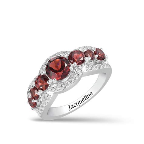 Genuine January Birthstone Ring