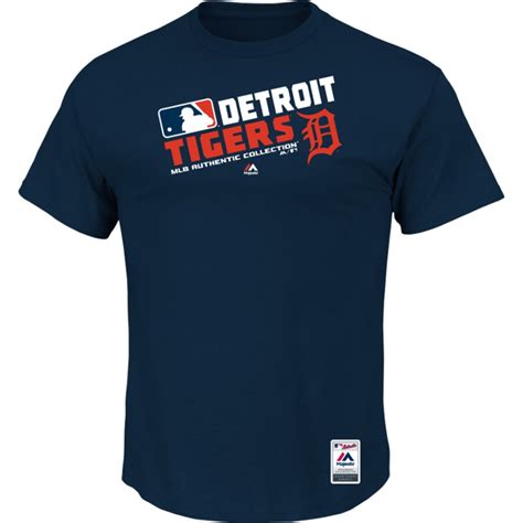 Detroit Tigers Majestic Big & Tall Authentic Collection Official Team Choice T-Shirt - Navy