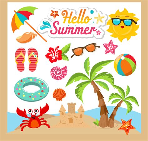 Vintage BEACH Sticker Clip Art Beach Theme Clipart Downloads Retro Summer Beach Party Clip Art ...