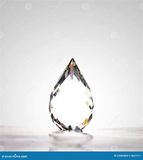 Water drop-shape crystal stock photo. Image of nature - 22084804