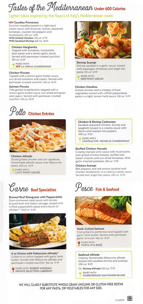 Olive Garden | Menu | Delivery | Order Online | Lincoln NE | City Wide Delivery | Metro Dining ...