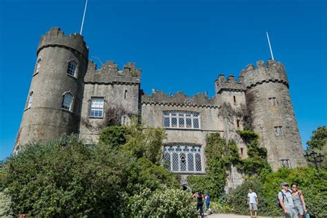 Exterior View of the Malahide Castle & Gardens Editorial Photo - Image ...