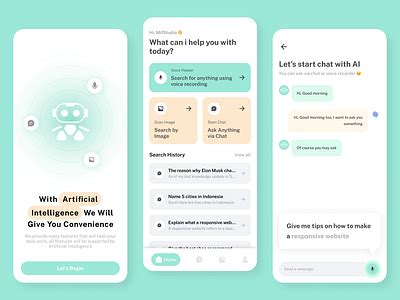 AI Personal Assistant App by Miftahul Faizin on Dribbble