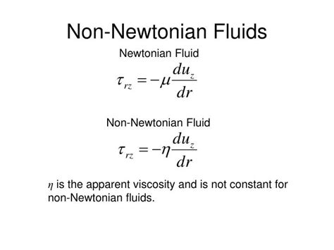 PPT - Newtonian fluid PowerPoint Presentation - ID:1134841