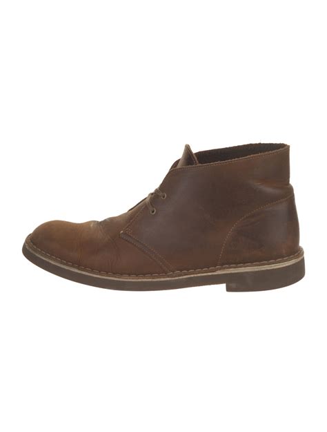 Clarks Leather Boots - Brown Boots, Shoes - WCLRK20724 | The RealReal