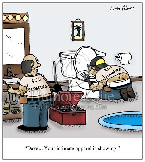 Cartoon: "Dave... Your intimate apparel is showing." - Humoresque Cartoons