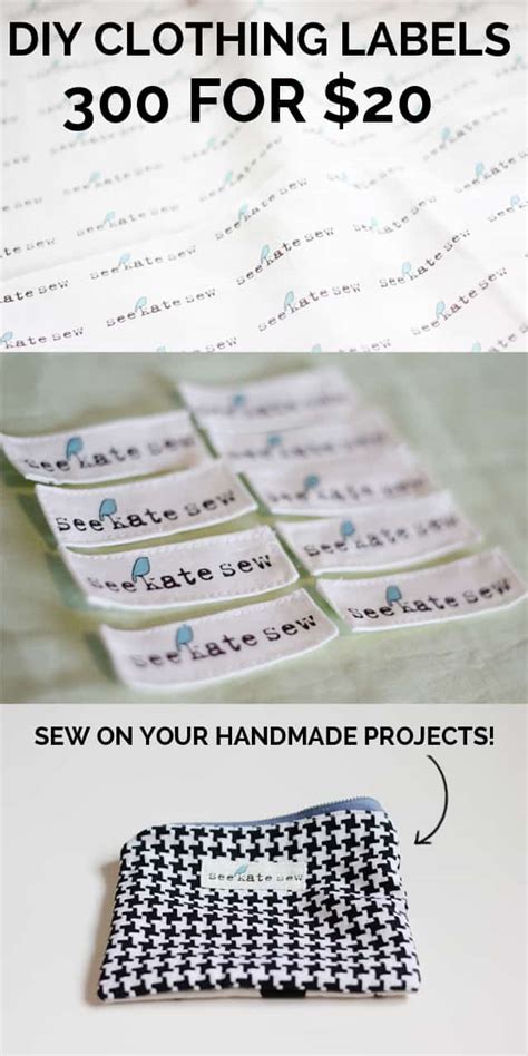 300 clothing labels for $20 - see kate sew