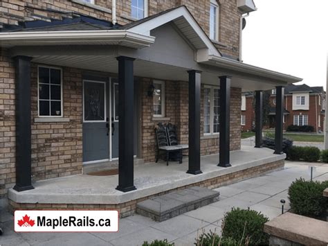 Custom Aluminum Columns Gallery - Recent Aluminum Columns Installation Projects - MapleRails.ca