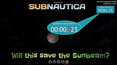 Subnautica Sunbeam Will Arrive