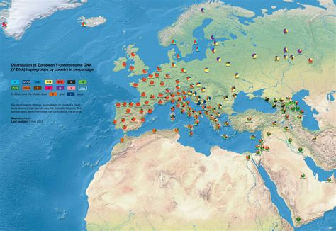 A detailed map of haplogroups in Europe and MENA [2926x2017] : r/MapPorn