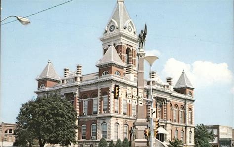 Gibson County Court House Princeton, IN Postcard