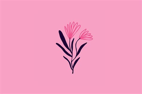 Quirky Pink Flowers SVG Graphic by Art's and Patterns · Creative Fabrica