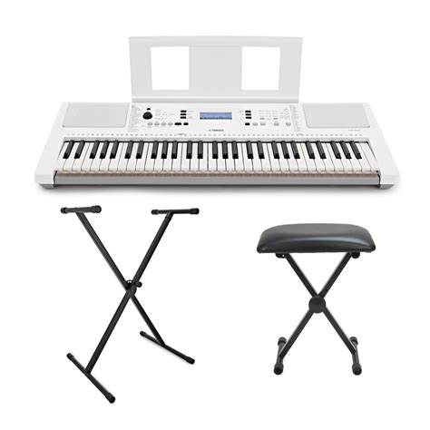 Yamaha EZ300 61 Key Lighting Portable Keyboard Bundle