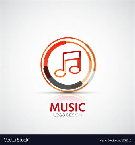 Music company logo business symbol concept Vector Image