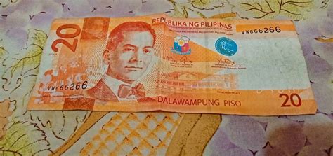 20 peso Philippine banknote (fancy serials), Hobbies & Toys, Memorabilia & Collectibles ...