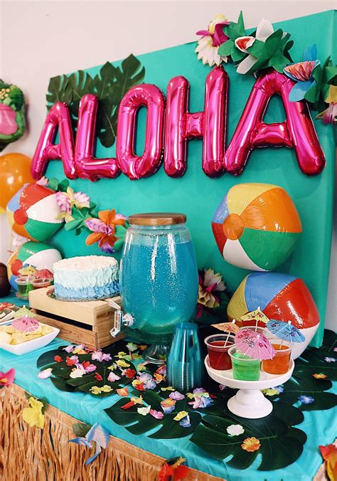 Moana Themed Party | Decoração de festa havaiana, Hawaii festa, Festa luau