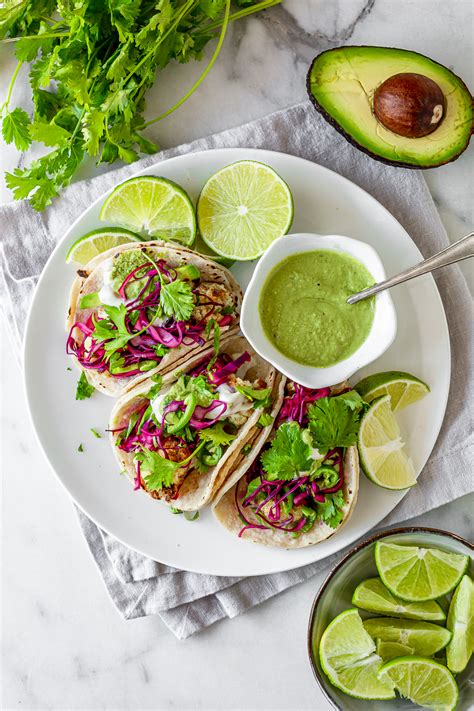 Cauliflower Tacos with salsa verde - Plant Craft