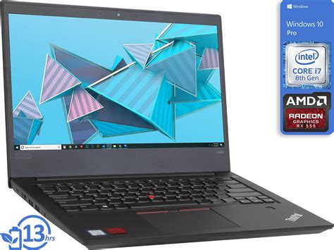 Lenovo ThinkPad E480 Gaming Notebook, 14" IPS FHD Display, Intel Core ...