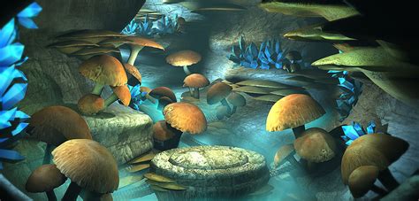 Mushroom cave by StefmenDA on DeviantArt