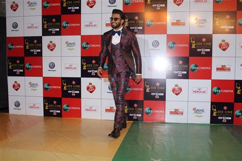 Ranveer Singh at the Red Carpet Event Of Zee Cine Awards 2018 on 19th ...