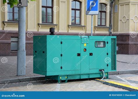 Diesel Generator for Emergency Electric Power. Electric Diesel ...