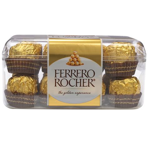 Ferrero Rocher Fine Hazelnut Chocolates, 7 Oz., 16 Count Milk Chocolate Candy - Walmart.com ...