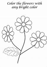 Beautiful Flower coloring Printable Page For Kids sketch template