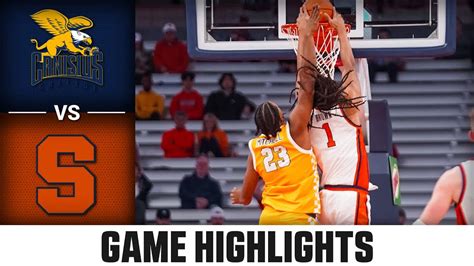 Canisius vs. Syracuse Game Highlights | 2023-24 ACC Men’s Basketball