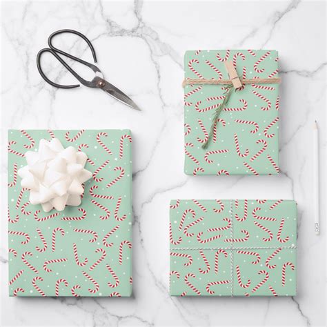 Candy Canes Wrapping Paper Sheets | Zazzle in 2022 | Wrapping paper sheets, Gift wrapping ...