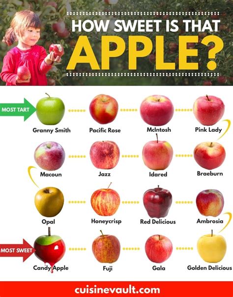 What Are The Sweetest Apples? | Apple juice benefits, Apple varieties, Apple chart