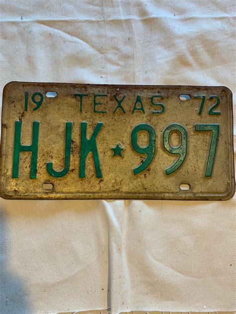 TEXAS LICENSE PLATE Vintage license plate Lone Star State | Etsy