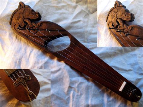 A dragon head kantele used by the band Valravn. | Medieval music, Vikings, Kantele